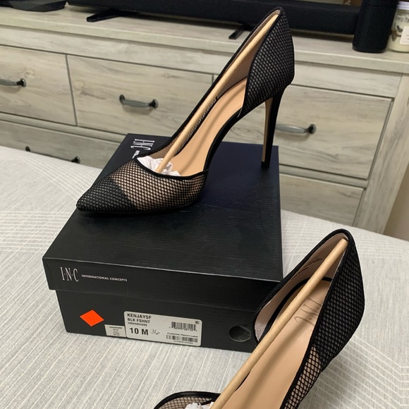 INC international concepts mesh (fish net) heels - Picture 2 of 6